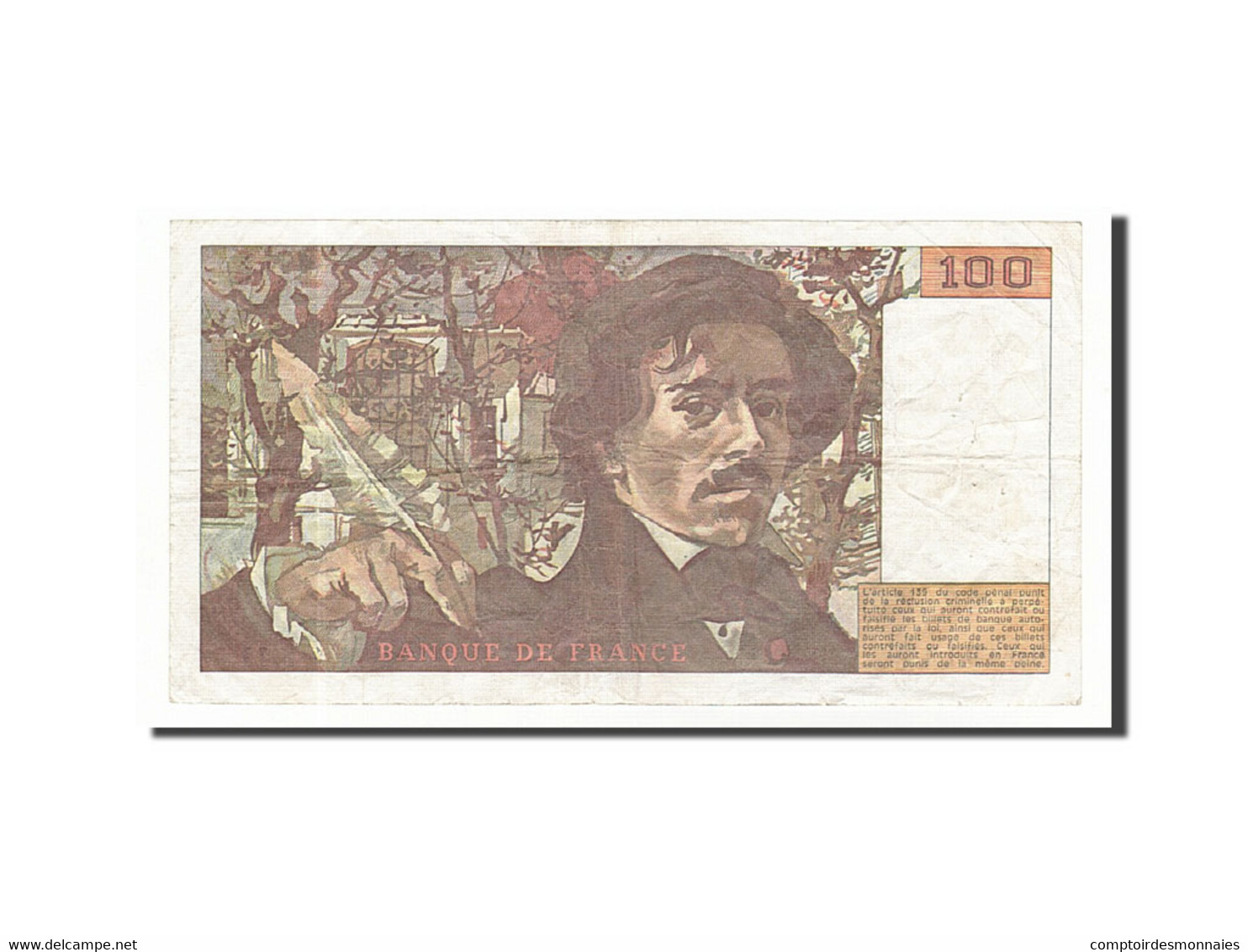 Billet, France, 100 Francs, 1979, 1979, TB+, Fayette:69.2c, KM:154a - 100 F 1978-1995 ''Delacroix''