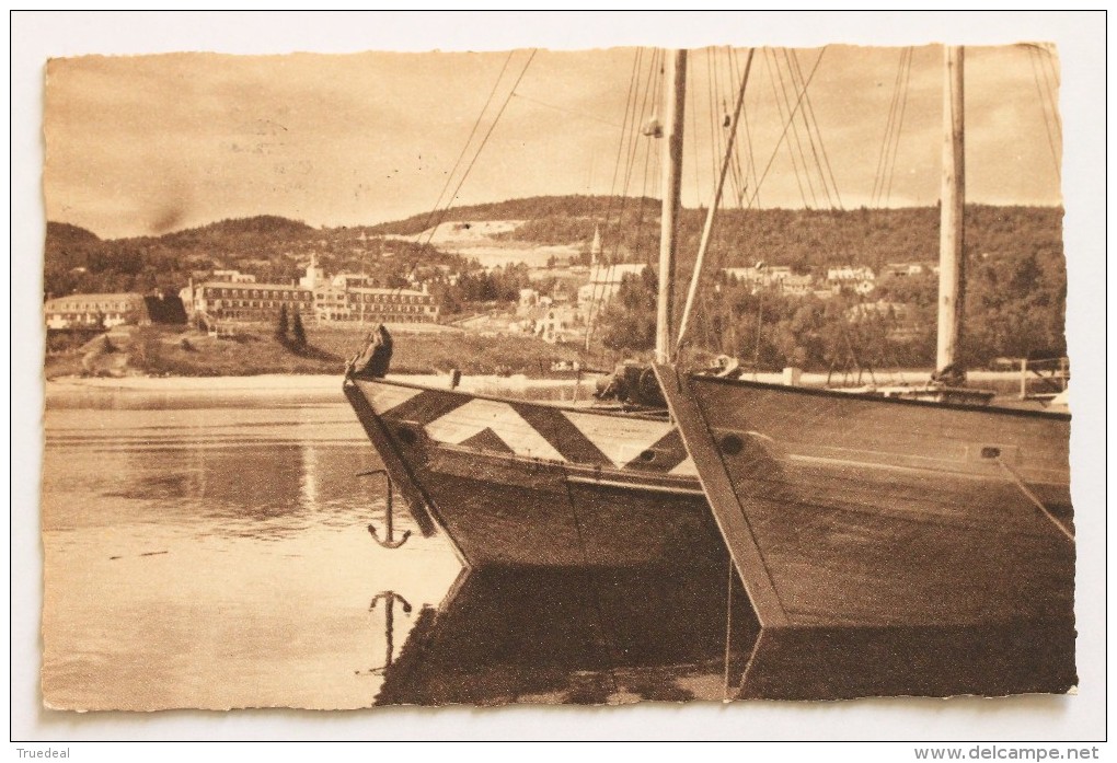 Saguenay Schooners At Anchor, Tadoussac, Quebec, 1952 - Saguenay