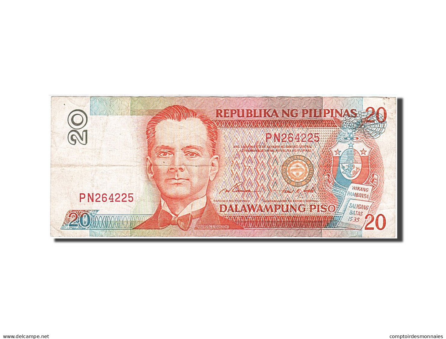 Billet, Philippines, 20 Piso, 1998-1999, Undated (1997), KM:182a, TB - Philippines