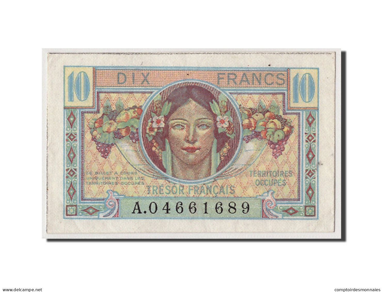 Billet, France, 10 Francs, 1947 French Treasury, Undated (1947), Undated, SPL - 1947 French Treasury
