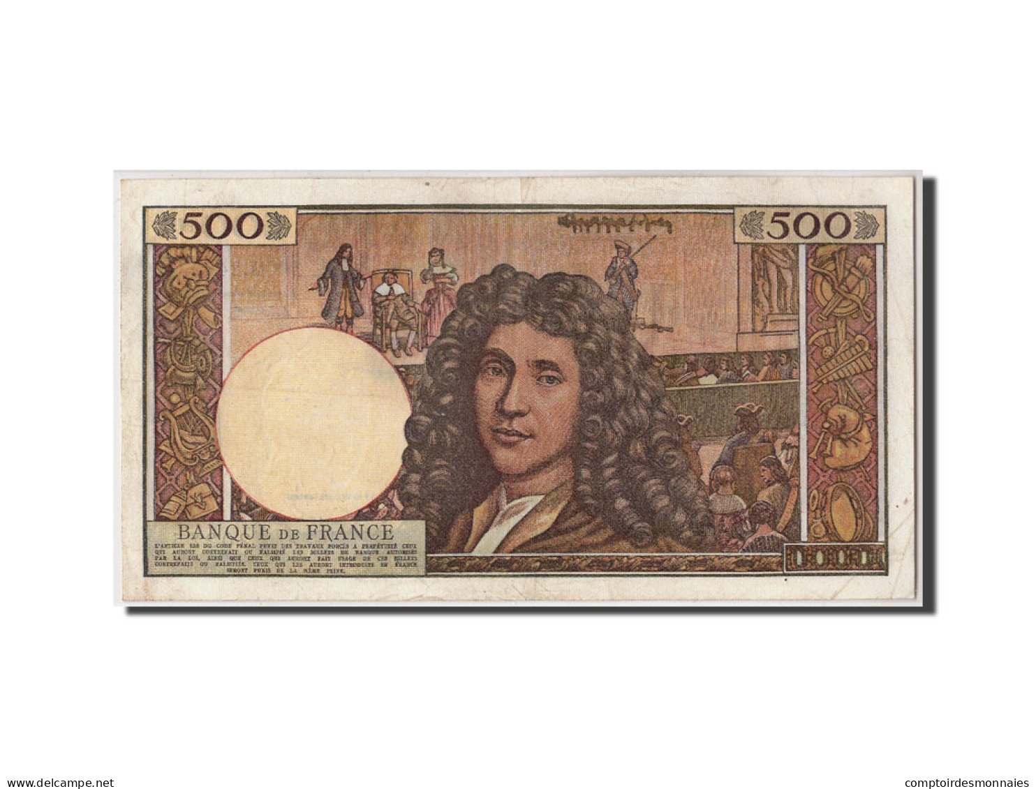 Billet, France, 500 Nouveaux Francs, 500 NF 1959-1966 ''Molière'', 1966 - 500 NF 1959-1966 ''Molière''