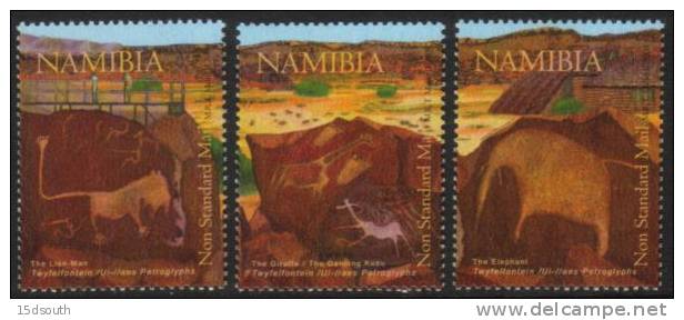 Namibia - 2008 Twyfelfontein Rock Paintings Set (**) # SG 1106-1108 - Archäologie