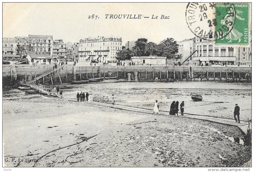 Trouville - Le Bac à Marée Basse - Edition E. Le Deley - Carte G.P. N°267 - Trouville