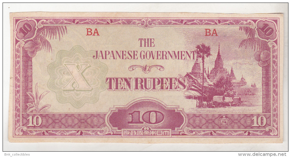 Burma 10 Rupees (1942-1944) , Pick 16a - Autres - Asie