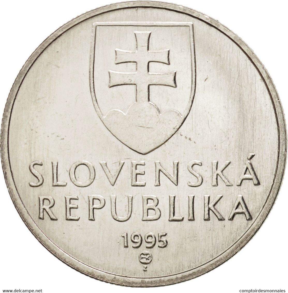 Monnaie, Slovaquie, 5 Koruna, 1995, SPL+, Nickel Plated Steel, KM:14 - Eslovaquia