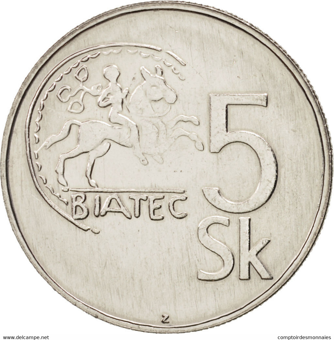 Monnaie, Slovaquie, 5 Koruna, 1995, SPL+, Nickel Plated Steel, KM:14 - Slovaquie