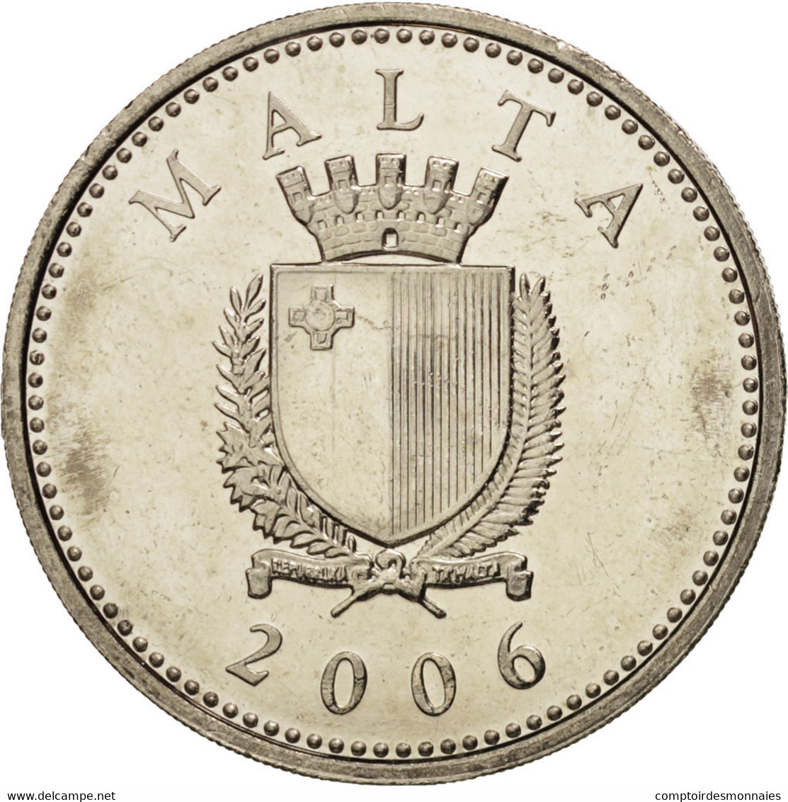 Monnaie, Malte, 25 Cents, 2006, Franklin Mint, FDC, Copper-nickel, KM:97 - Malta