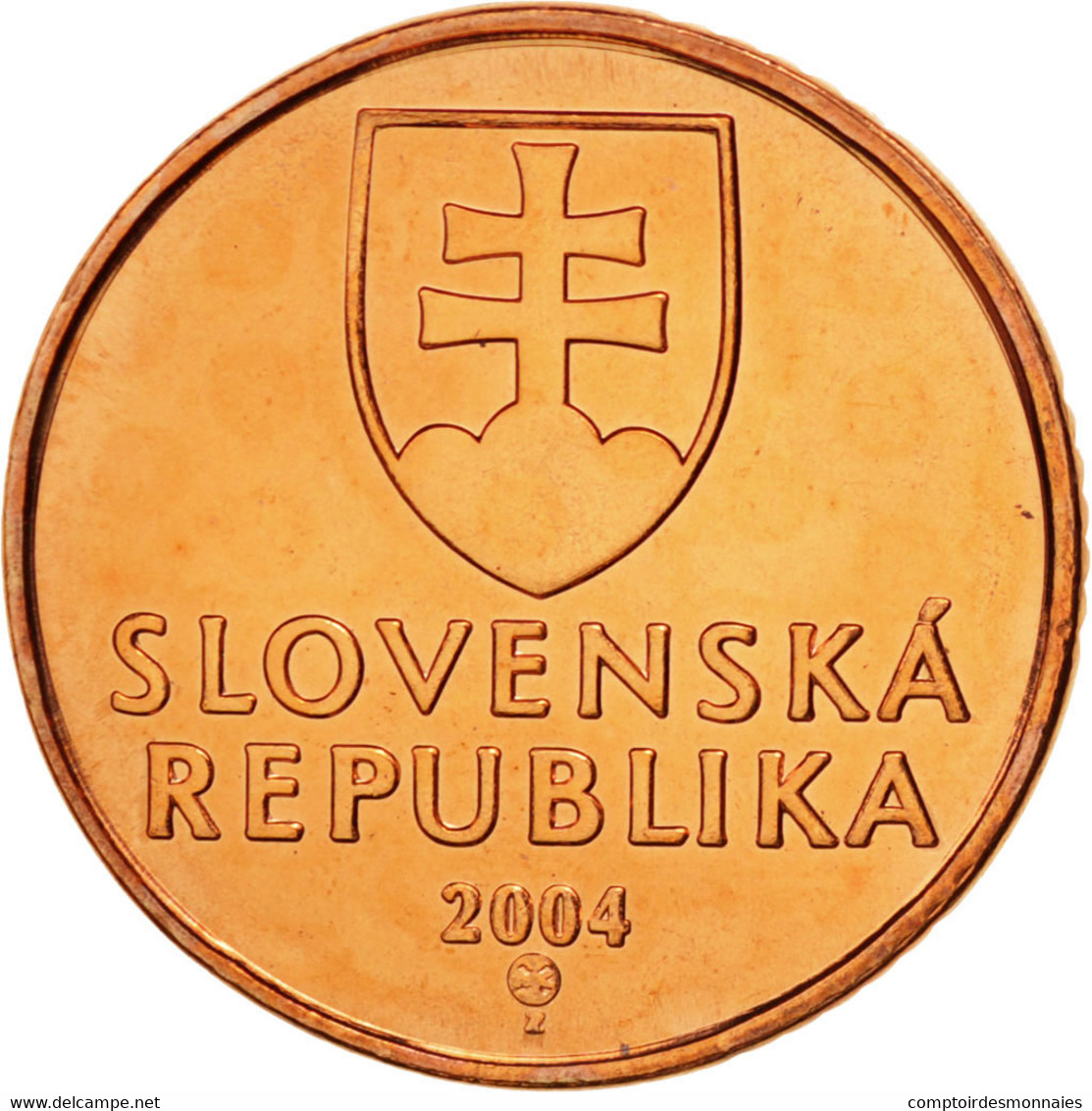 Monnaie, Slovaquie, 50 Halierov, 2004, FDC, Copper Plated Steel, KM:35 - Slovaquie