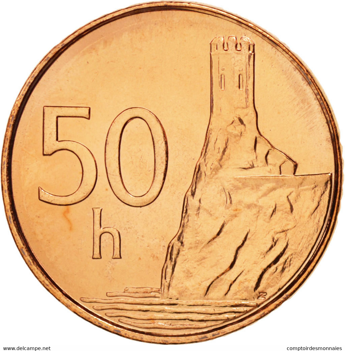 Monnaie, Slovaquie, 50 Halierov, 2004, FDC, Copper Plated Steel, KM:35 - Slovakia