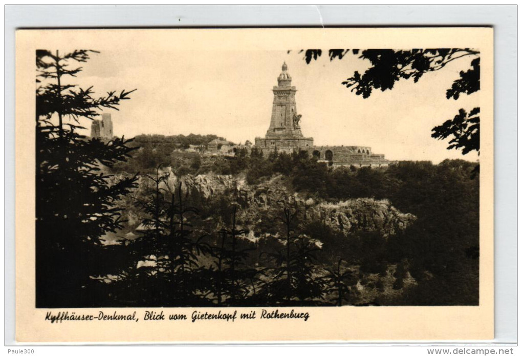 Kyffhäuser - Denkmal - Blick Vom Gietenkopf Mit Rothenburg - Kyffhaeuser