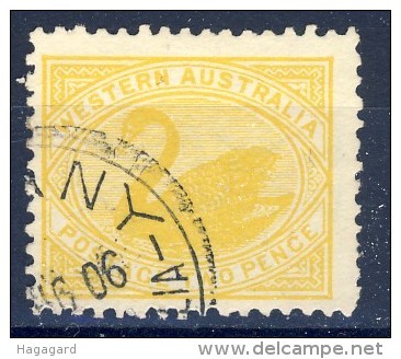 ##K2616. Western Australia 1905. Michel 63A. Perf.: 12½ X 12 3/4. WM 6 Horizontal. Cancelled - Gebruikt