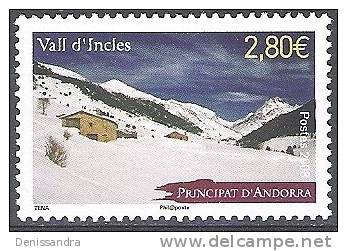 Andorre Français 2008 Yvert 657 Neuf ** Cote (2017) 9.00 Euro Vallée D'Incles - Neufs