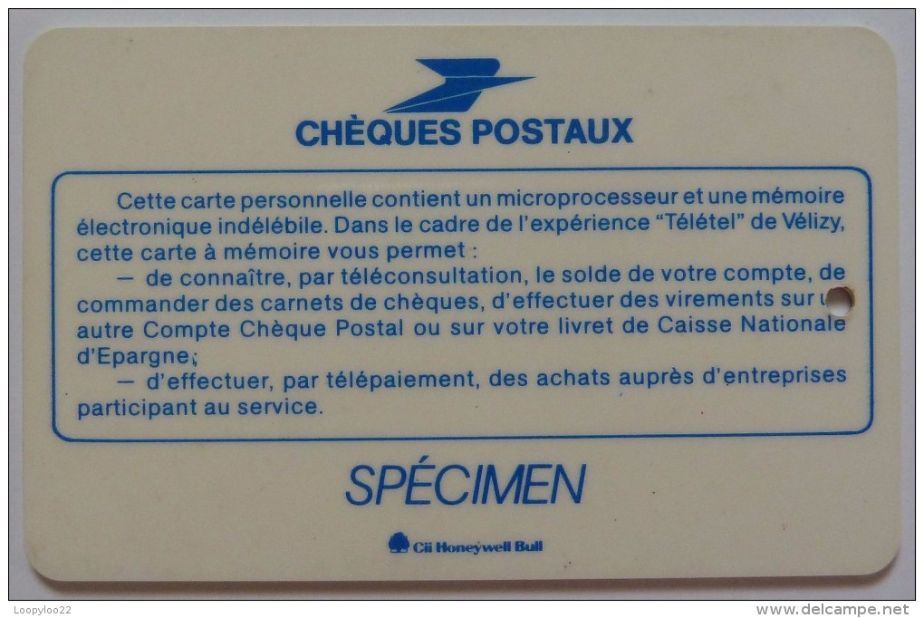 FRANCE - CCP Telepayment Bull Demo Smartcard - Specimen - Autres & Non Classés