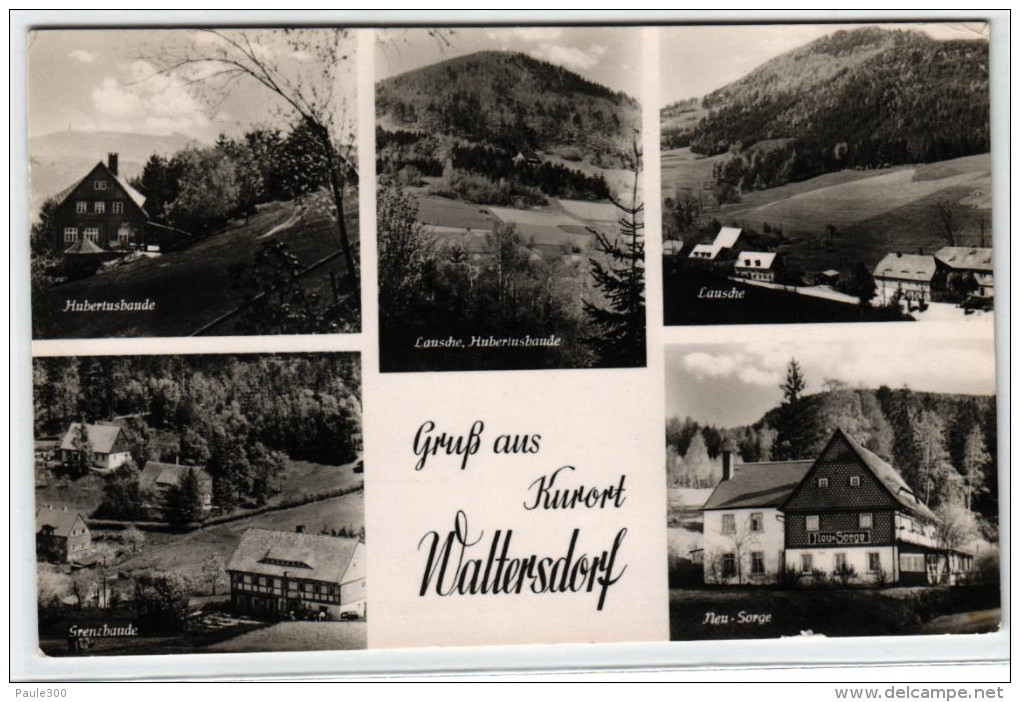Großschönau - Waltersdorf - Mehrbildkarte DDR - Zittauer Gebirge - Grossschönau (Sachsen)