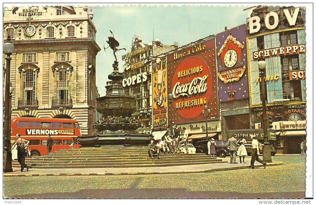 London (England, U. K.) Piccadilly Circus, Eros Statue - Piccadilly Circus