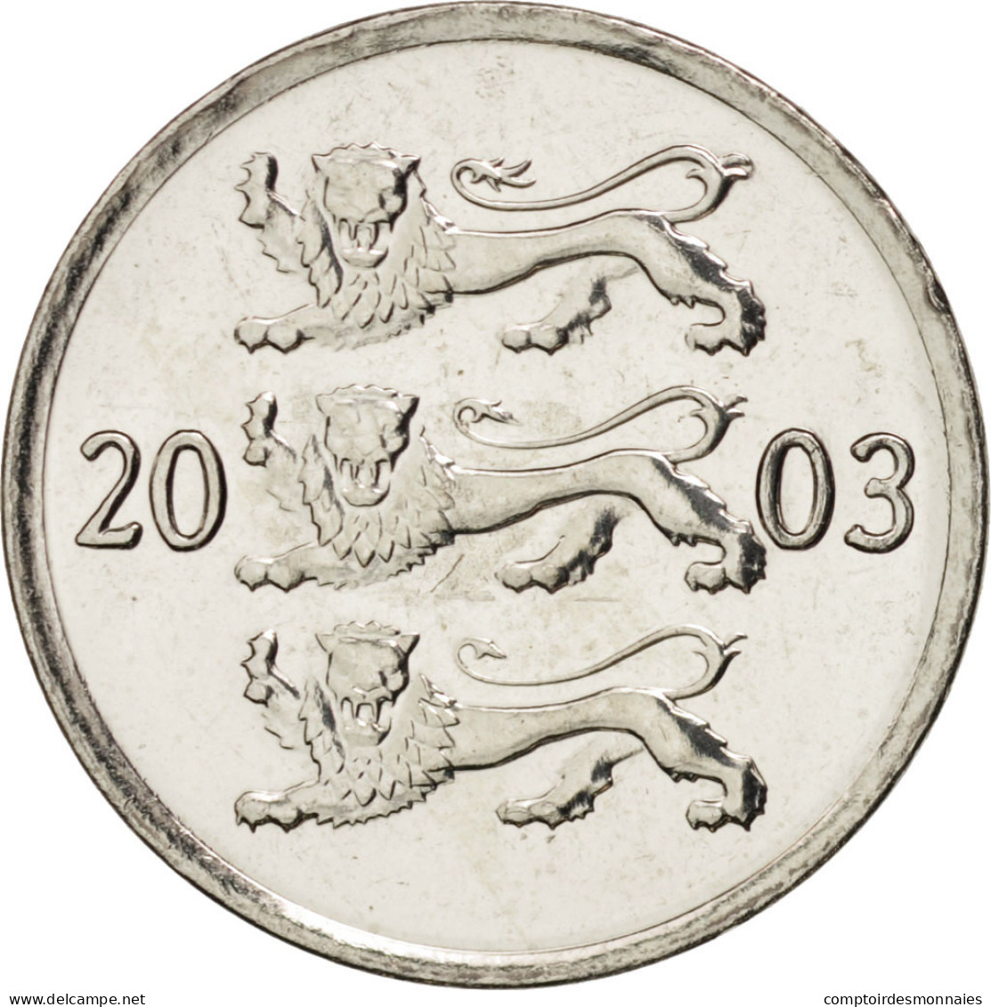 Monnaie, Estonia, 20 Senti, 2003, No Mint, FDC, Nickel Plated Steel, KM:23a - Estland