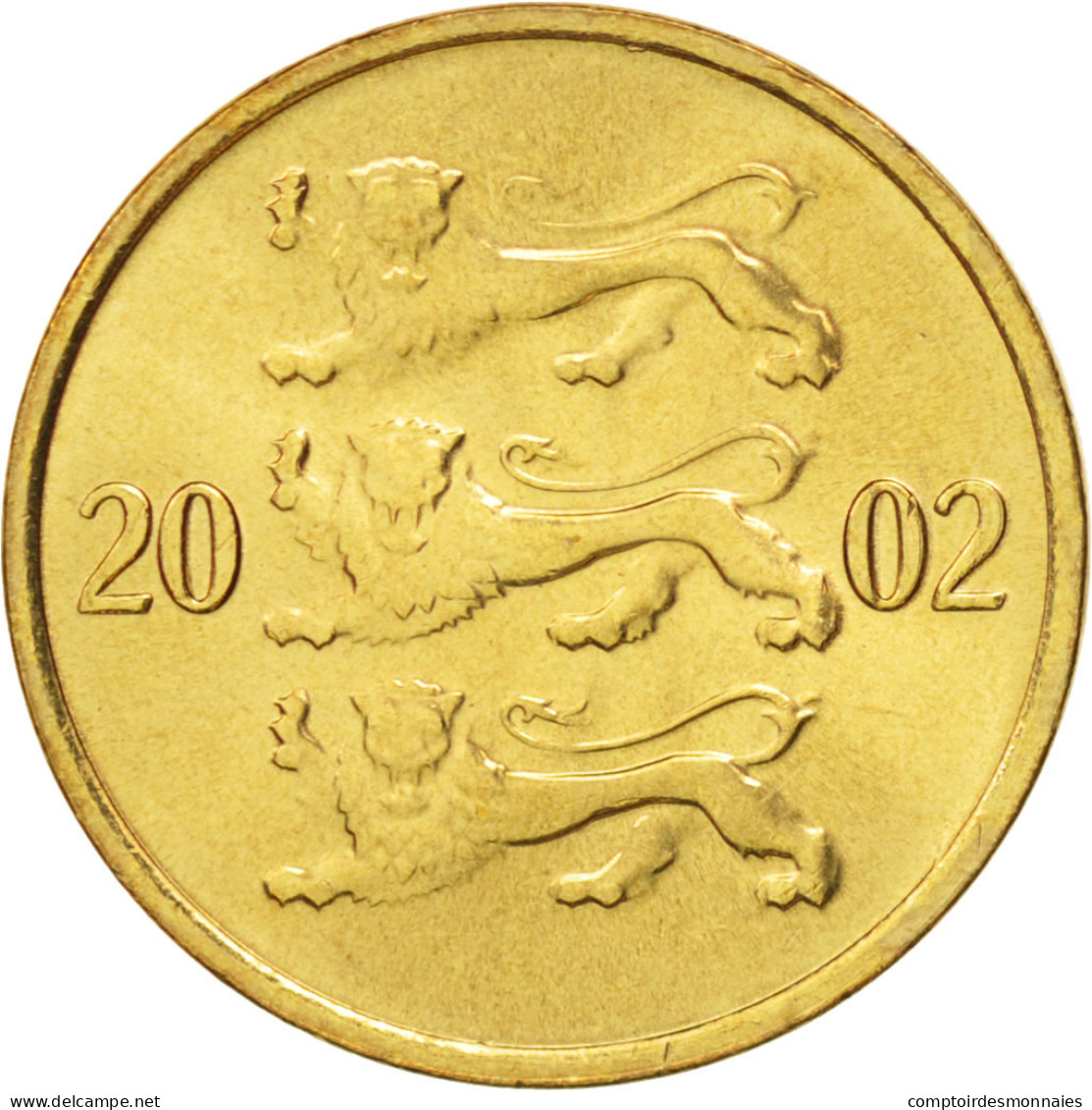 Monnaie, Estonia, 10 Senti, 2002, No Mint, FDC, Aluminum-Bronze, KM:22 - Estonia