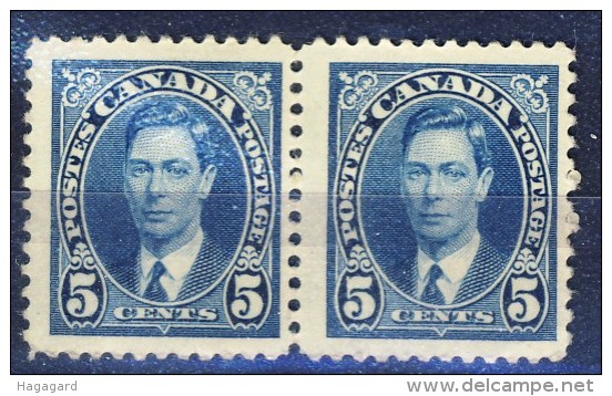 ##K2634. Canada 1937. Michel 201 In Pair. MNH(**) - Neufs