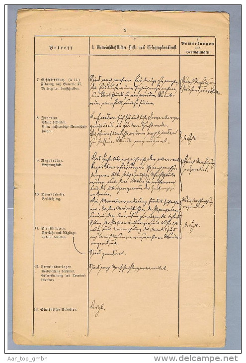 DR Stockheim I.Ofr. 1890-03-17 Controllausweis Vollst. - Briefe U. Dokumente