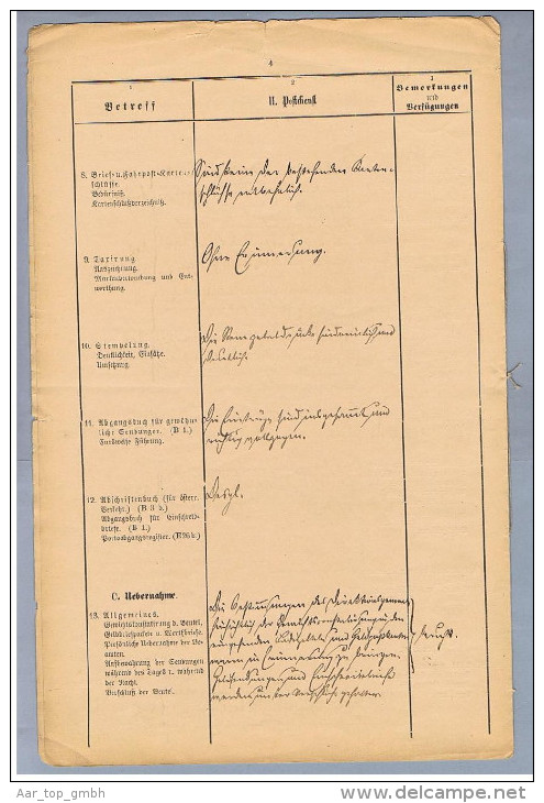 DR Stockheim I.Ofr. 1890-03-17 Controllausweis Vollst. - Briefe U. Dokumente