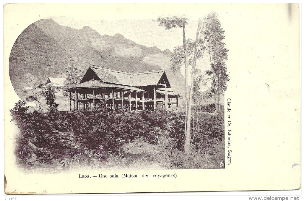 LAOS   UNE    SALA    MAISON  DES  VOYAGEURS ( LIRE  TEXTE  AU  DOS) - Laos