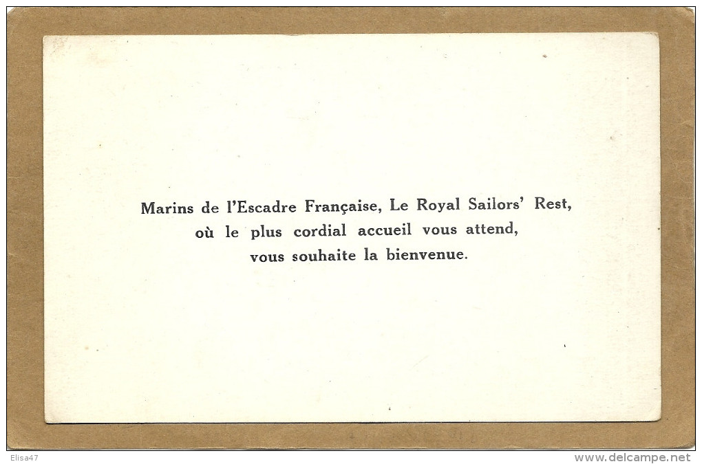 PORTSMOUTH   LE  1 Ier JUIN  1927  AUX  MARINS  DE L  ESCADRE  FRANCAISE  SOUVENIR  DE LA VISITE  A PORTSMOUTH - Portsmouth