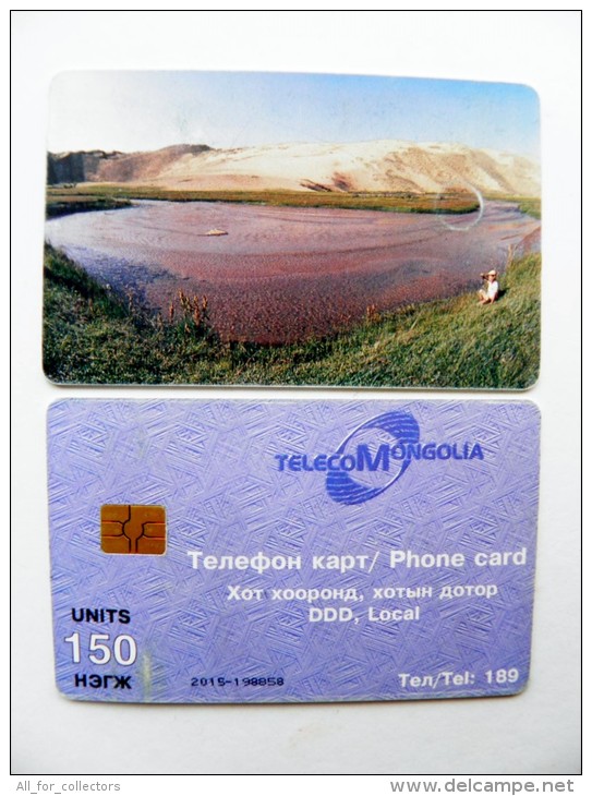 Phone Card From Mongolia Chip Landscape Mountains 150un. - Mongolie