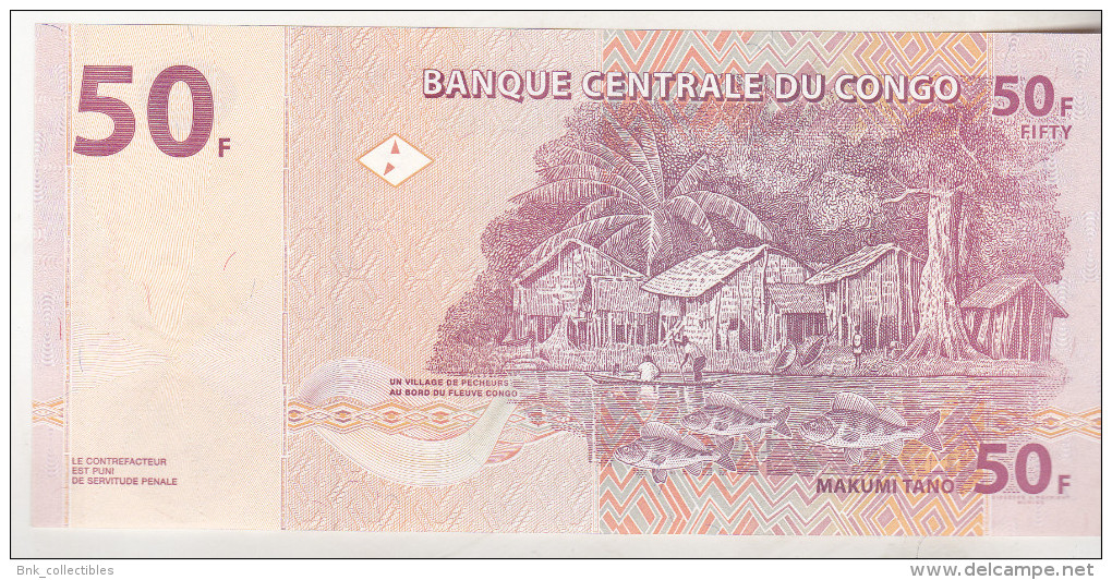 Congo , Democratic Republic , 50 Francs 2007 Unc - Democratic Republic Of The Congo & Zaire