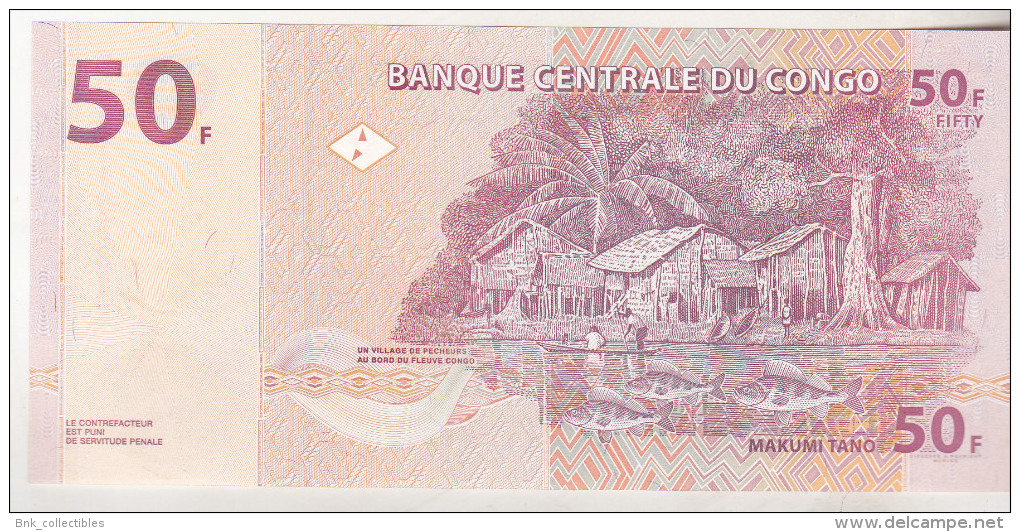 Congo , Democratic Republic , 50 Francs 2007 Unc - República Democrática Del Congo & Zaire