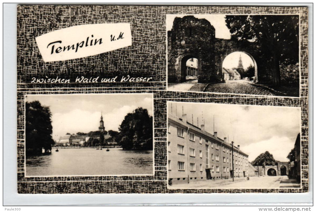Templin - Mehrbildkarte DDR - Zwischen Wald Und Wasser - Templin