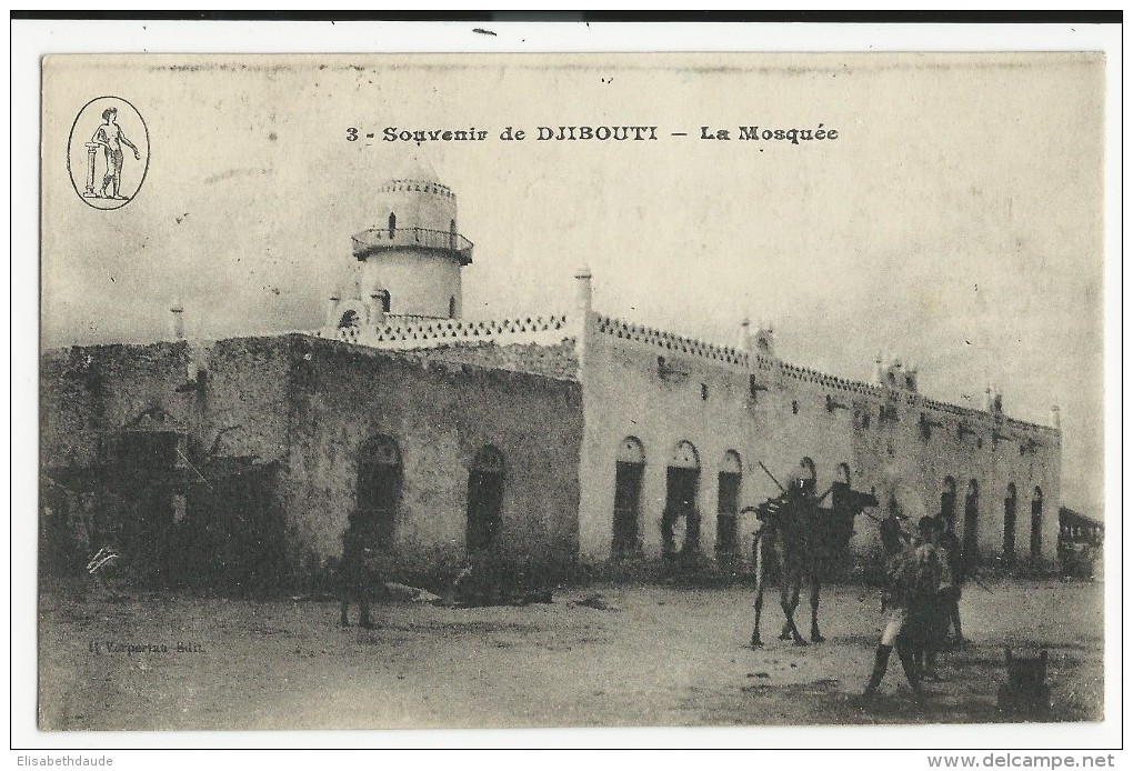 SOMALIS - 1920 - CARTE De DJIBOUTI Pour La HOLLANDE - DESTINATION INTERESSANTE - Briefe U. Dokumente