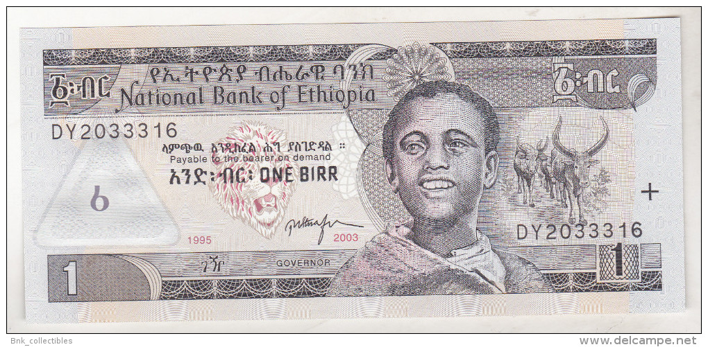 Ethiopia 1 Birr 1995  Unc - Etiopía