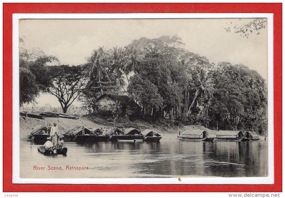 ASIE --  SRI LANKA - ( CEYLON )  - River Scene , Ratnapura - Sri Lanka (Ceylon)
