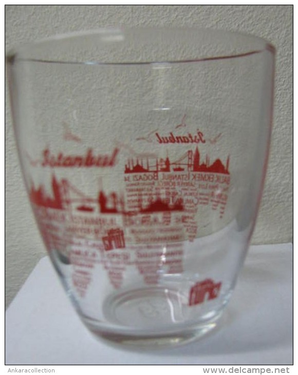 AC - COLA TURKA - ISTANBUL #1 BOSPHORUS BRIDGE ILLUSRATED GLASS FROM TURKEY - Glasses