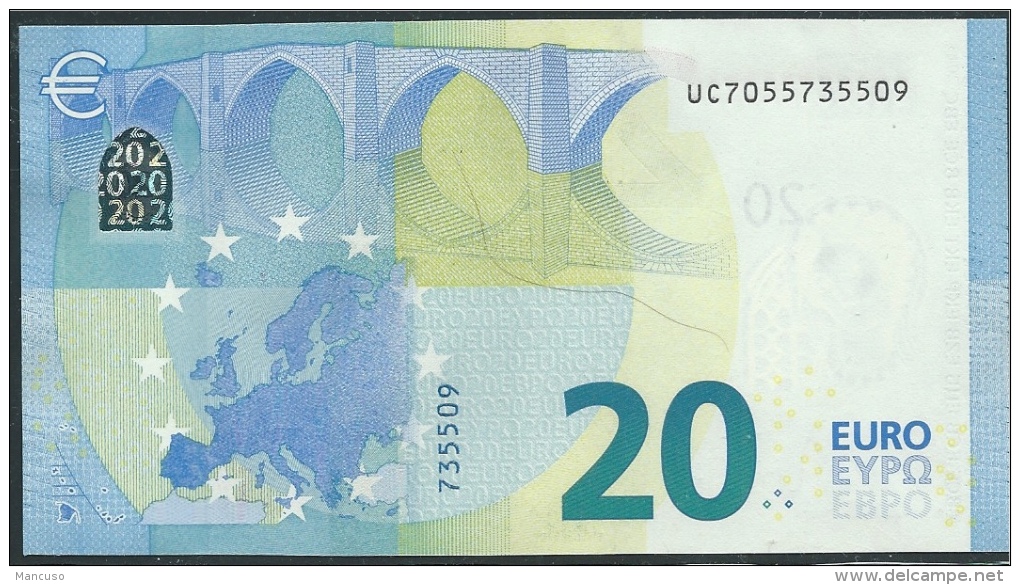 € 20  FRANCE  UC U003 A4  DRAGHI  UNC - 20 Euro