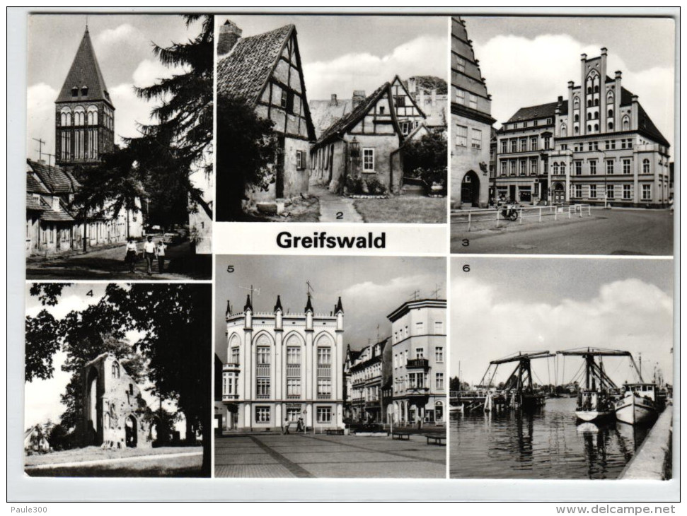 Greifswald - Mehrbildkarte DDR 2 - Greifswald