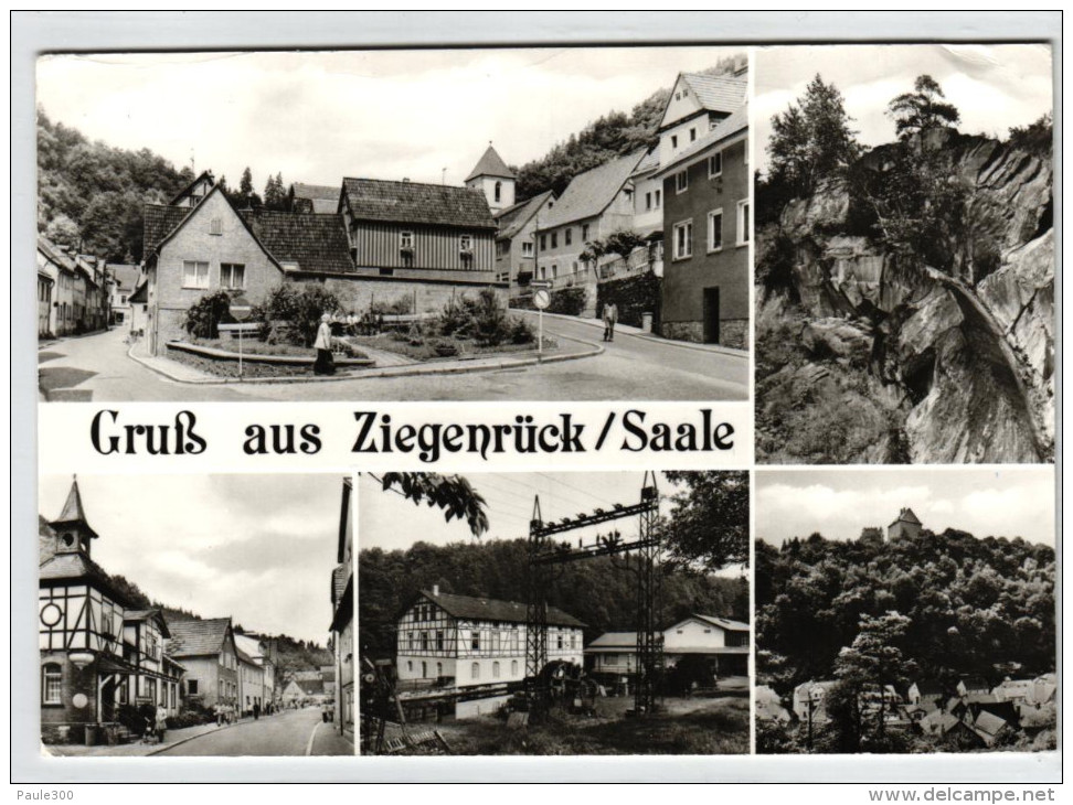 Ziegenrück - Mehrbildkarte DDR - Saale - Ziegenrück
