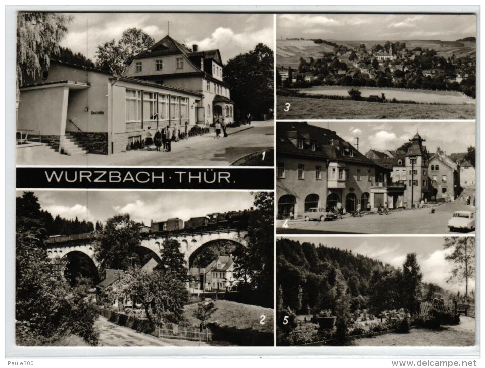 Wurzbach - Mehrbildkarte DDR - Wurzbach