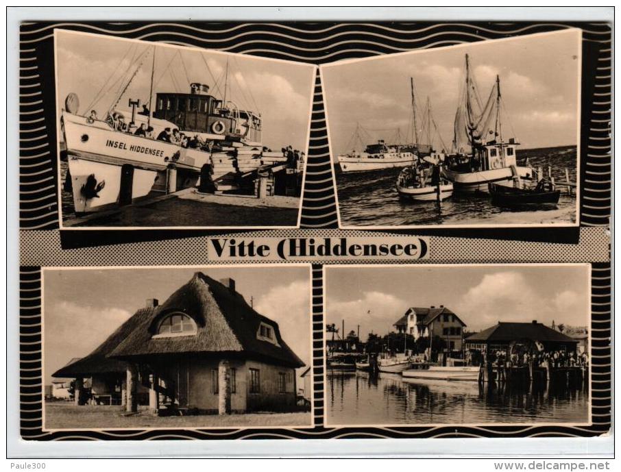 Hiddensee - Vitte - Mehrbildkarte DDR - Rügen - Hiddensee