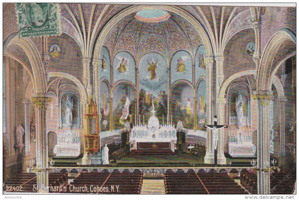 NEW YORK ST. BERNARD'S CHURCH COBOES 1908 - Kirchen