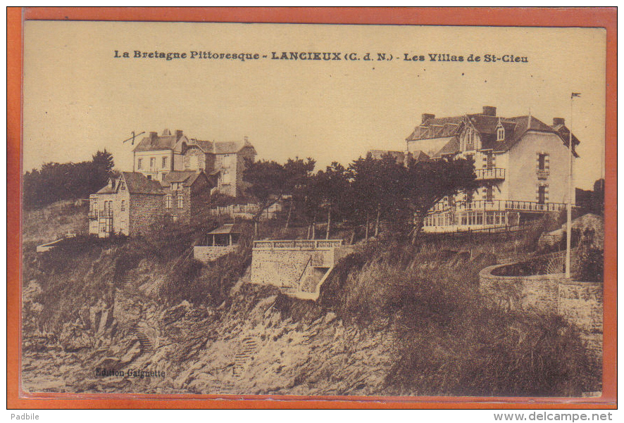 Carte Postale 22. Lancieux  Les Villas De St-Cieu   Trés  Beau Plan - Lancieux