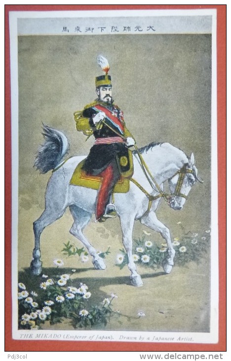 THE MIKADO (empereur Of Japan) Drawn By A Japanese Artist - Autres & Non Classés