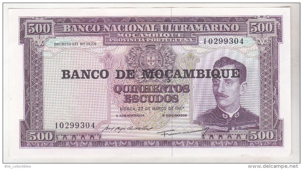 Mozambique 500 Escudos 1967 Unc - Mozambique