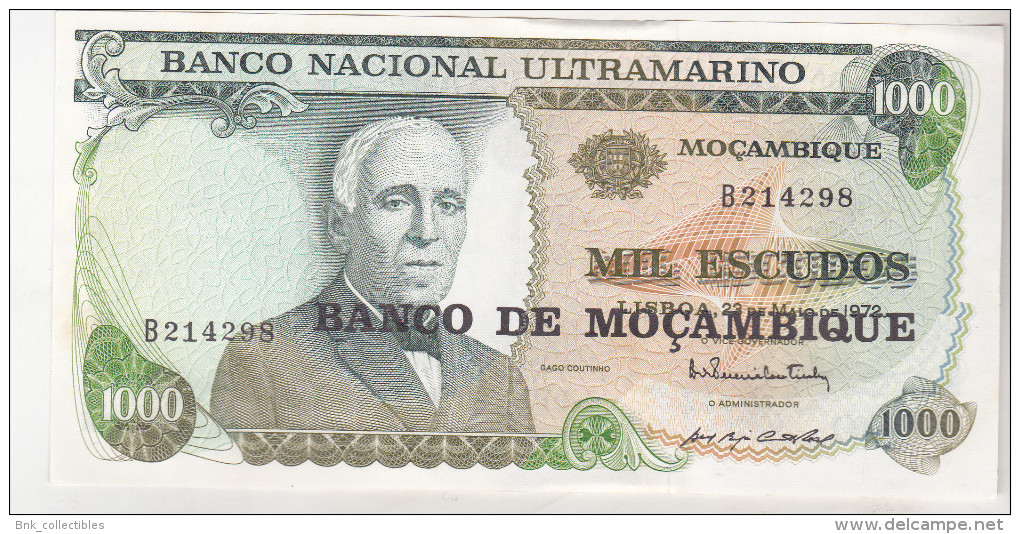 Mozambique 1000 Escudos 1972 Unc - Mozambique