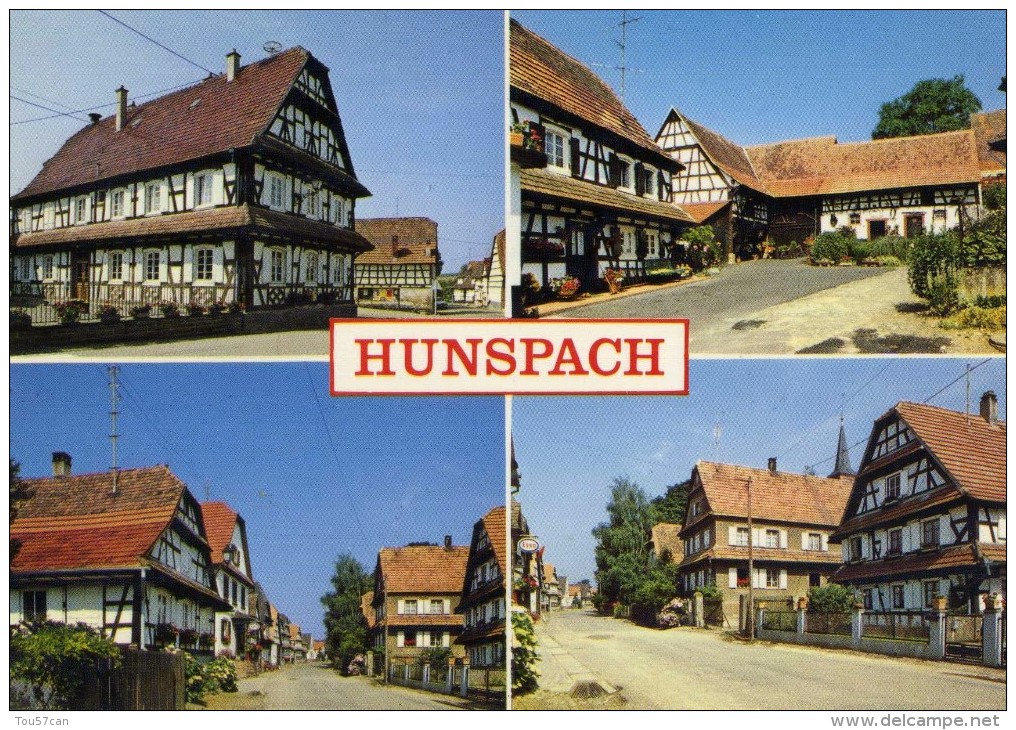 HUNSPACH - BAS-RHIN  (67)  - CPSM.MULTIVUES - Autres & Non Classés