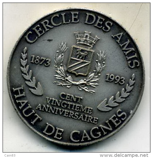 Medaille Cercle Des Amis Du Haut De Cagnes___numeroter - Professionnels / De Société