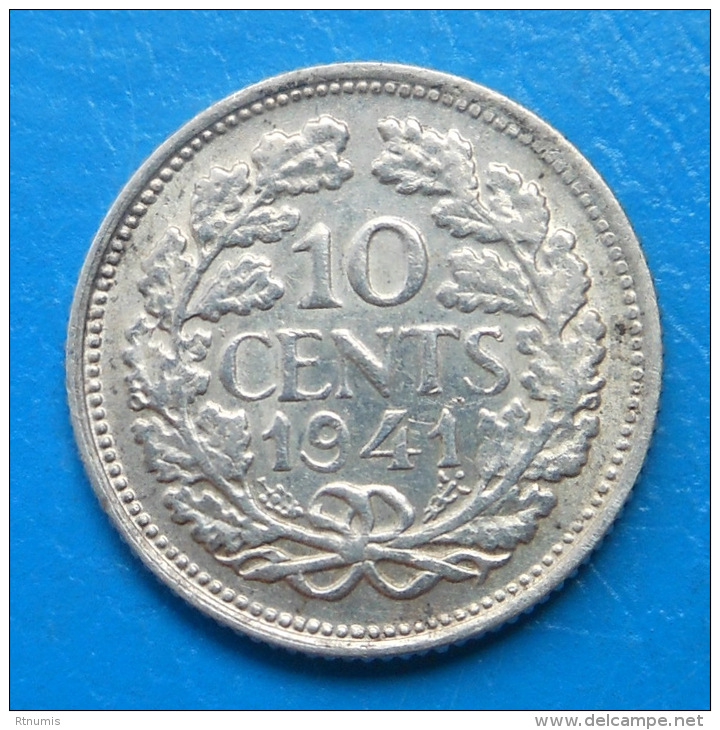 Pays Bas Netherlands 10 Cents 1941 Km 163 - 10 Cent
