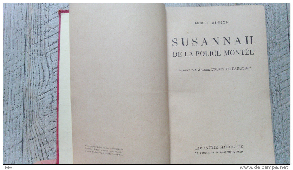 Susannah De La Police Montée De Muriel Denison 1939  Shirley Temple Cinéma Indien - Bibliotheque Rose