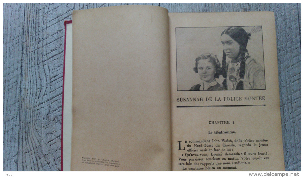 Susannah De La Police Montée De Muriel Denison 1939  Shirley Temple Cinéma Indien - Bibliotheque Rose