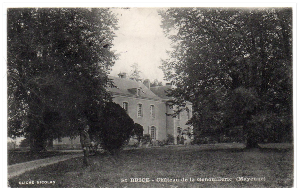 SAINT-BRICE ( Mayenne ) -  Château De La Genouillerie -  1910 - Villaines La Juhel